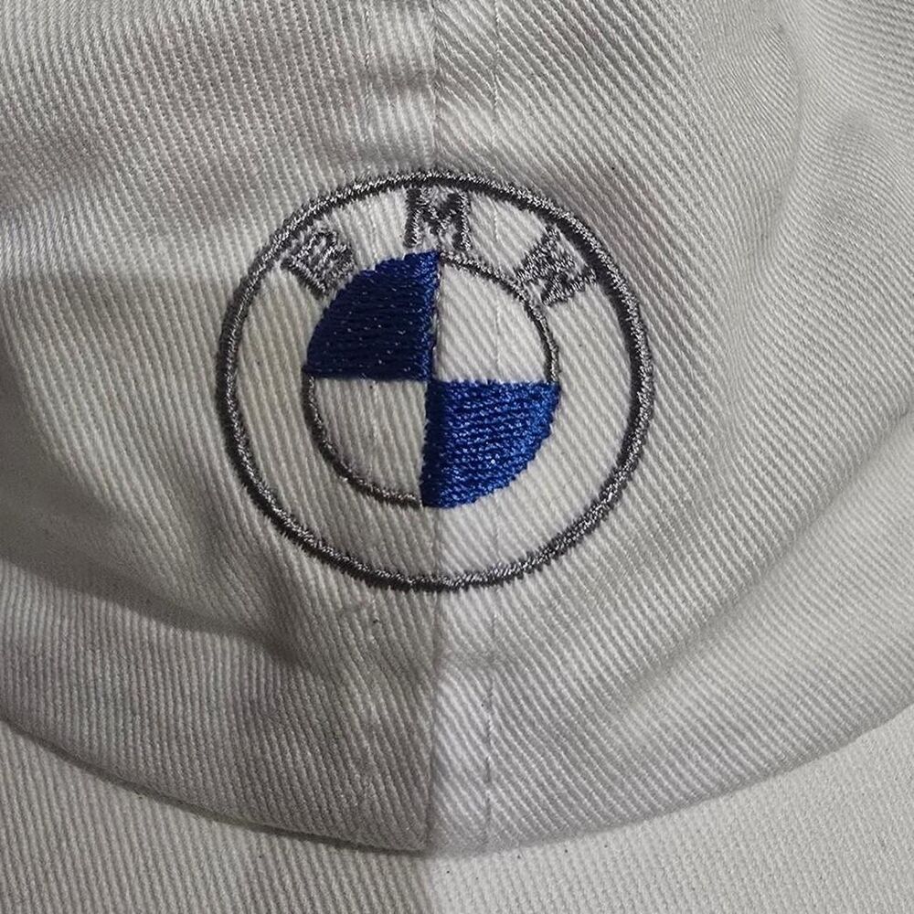 BMW Unisex Baseball hat White with Adjustable strap